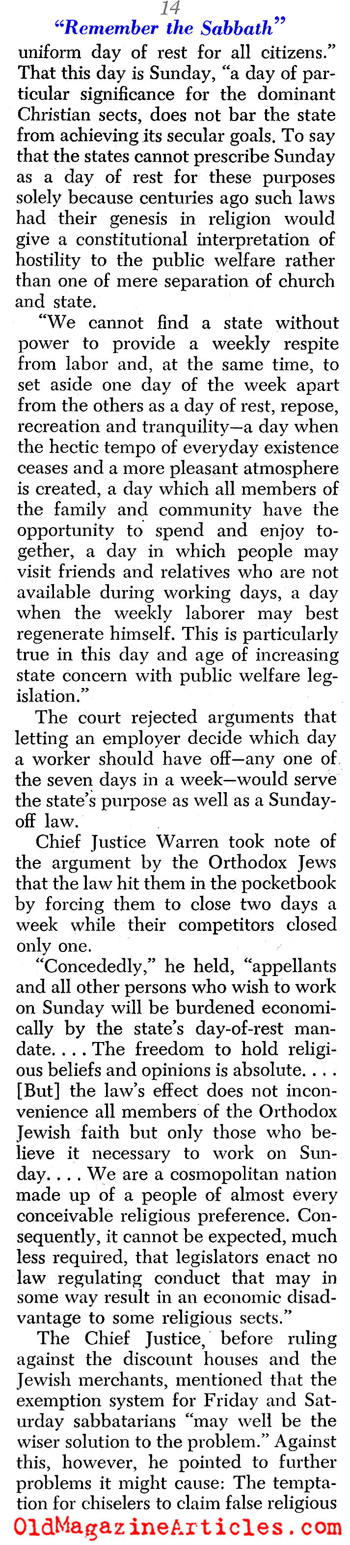 Sabbath Challenges (Christian Herald, 1963)