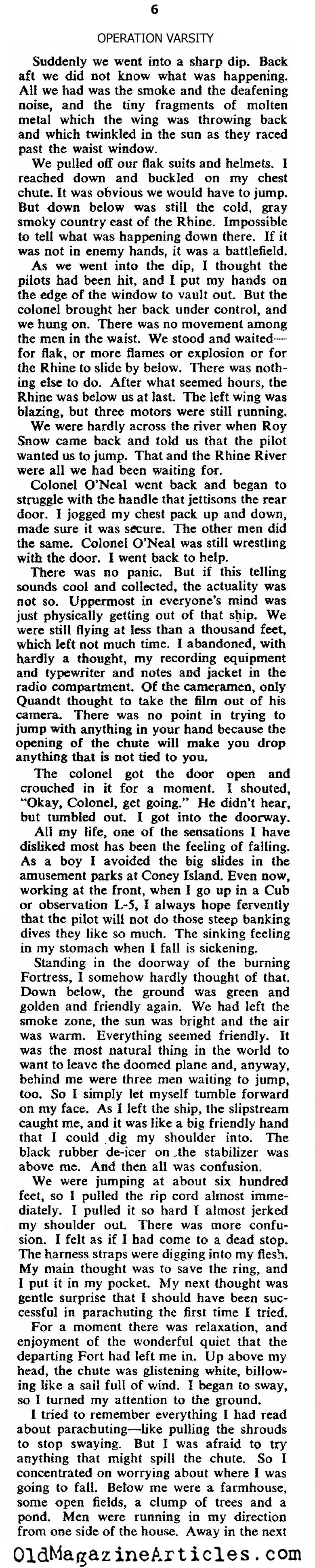 Operation Varsity: The Last Parachute Drop of the War (Collier's Magazine, 1945)