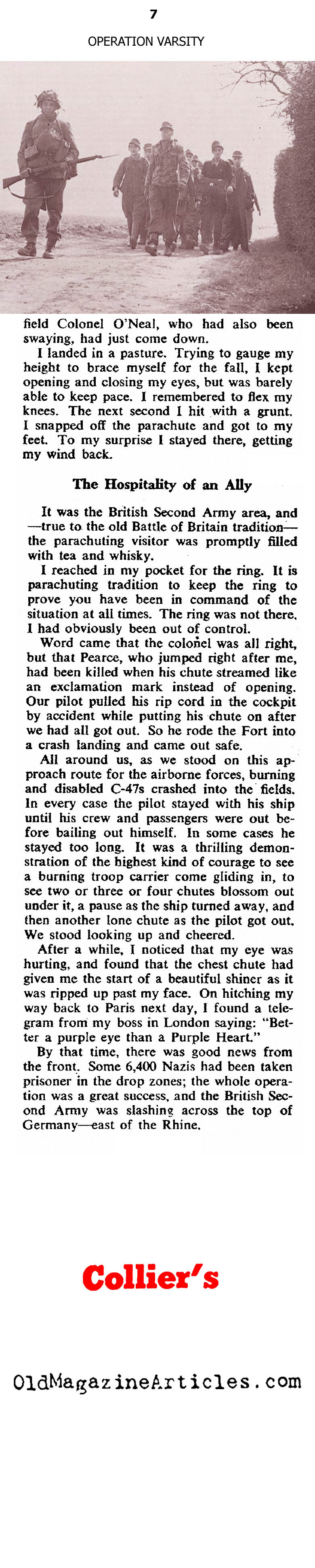 Operation Varsity: The Last Parachute Drop of the War (Collier's Magazine, 1945)