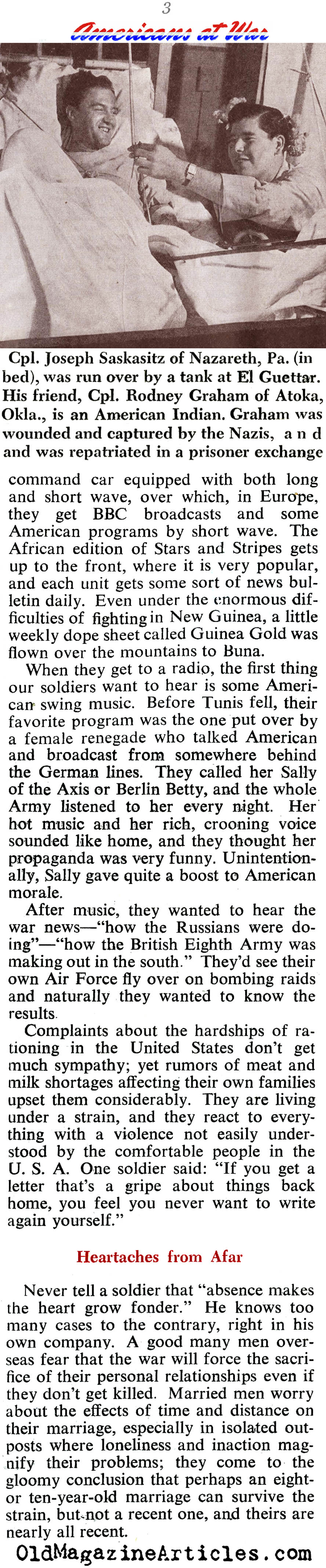 Soldiers Speak-Out About the Home Front (Collier's Magazine, 1943)