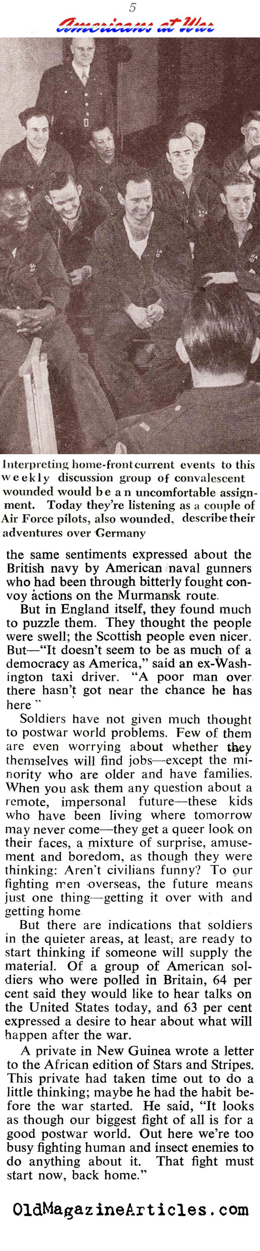 Soldiers Speak-Out About the Home Front (Collier's Magazine, 1943)