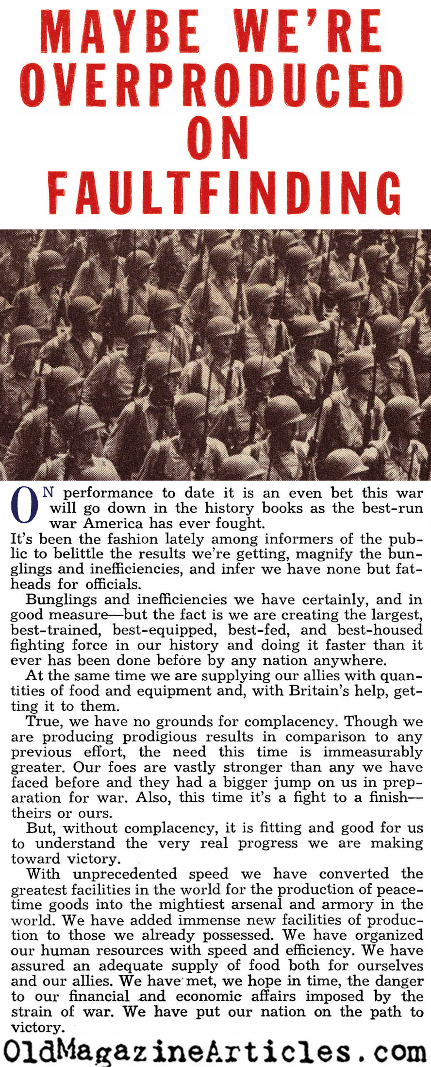 The Well-Organized War (Liberty Magazine, 1942)
