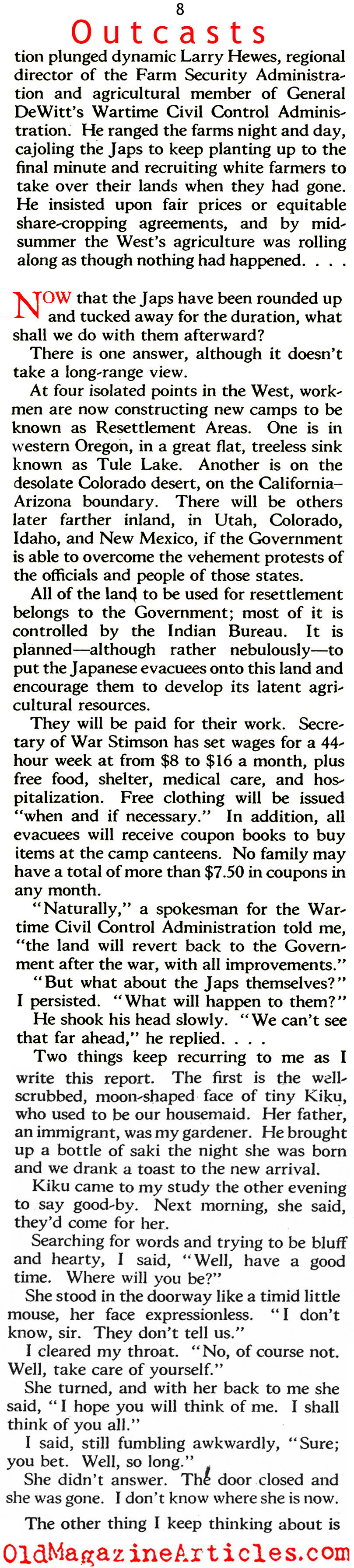 The Outcast Americans (American Magazine, 1942)