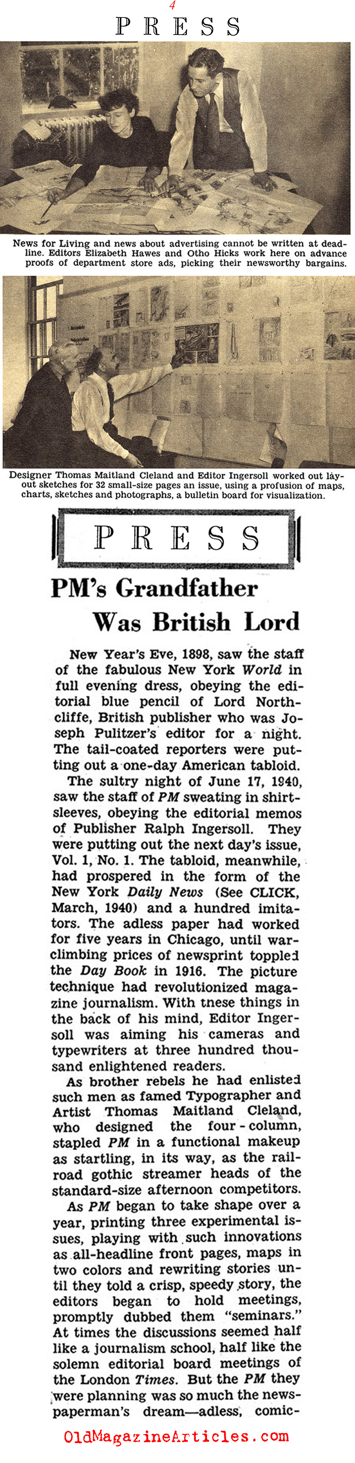 <em>PM</em>: the Evening Tabloid (Click Magazine, 1940)