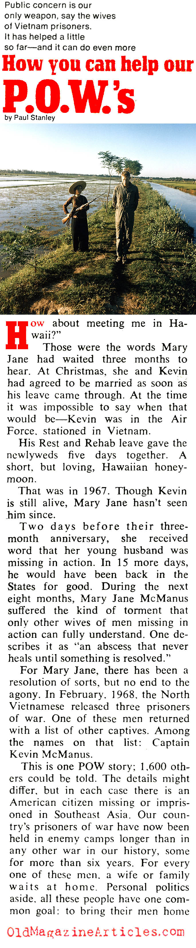 American POWs and the Wives They Left Behind (Coronet Magazine, 1971)