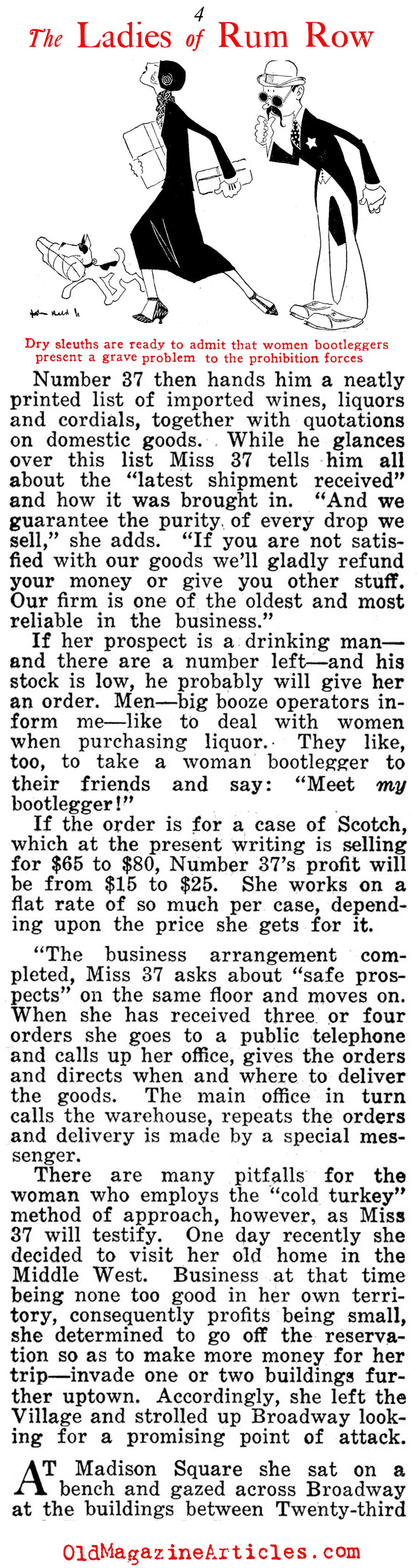 Prohibition Era Prisons Filled with Women (American Legion Weekly, 1924)