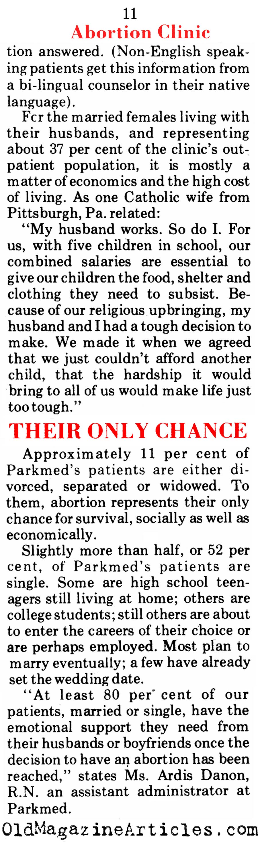 The Largest Abortion Mill (Pageant Magazine, 1973)