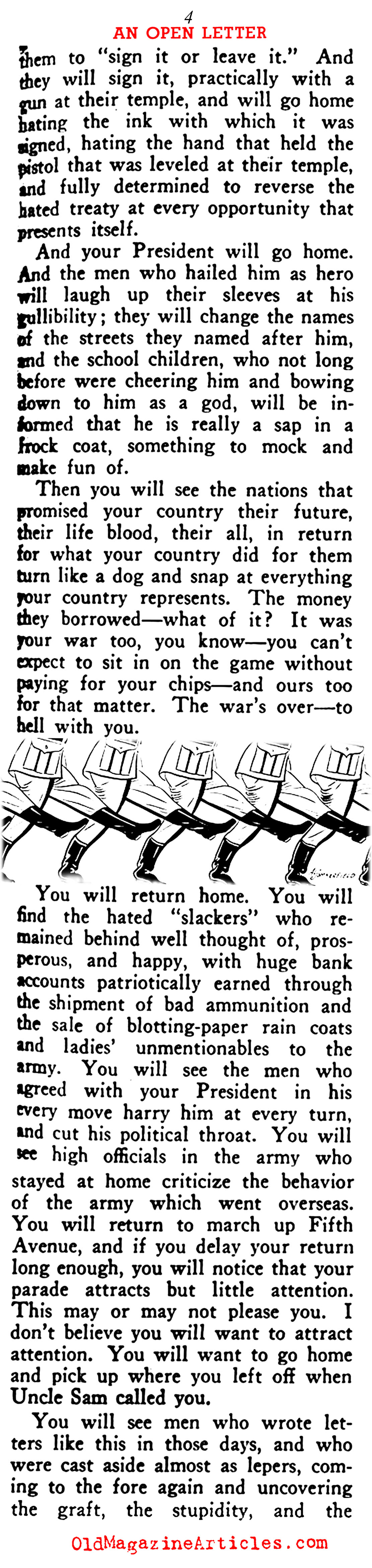 A Veteran Against War (Rob Wagner's Script Magazine, 1938)