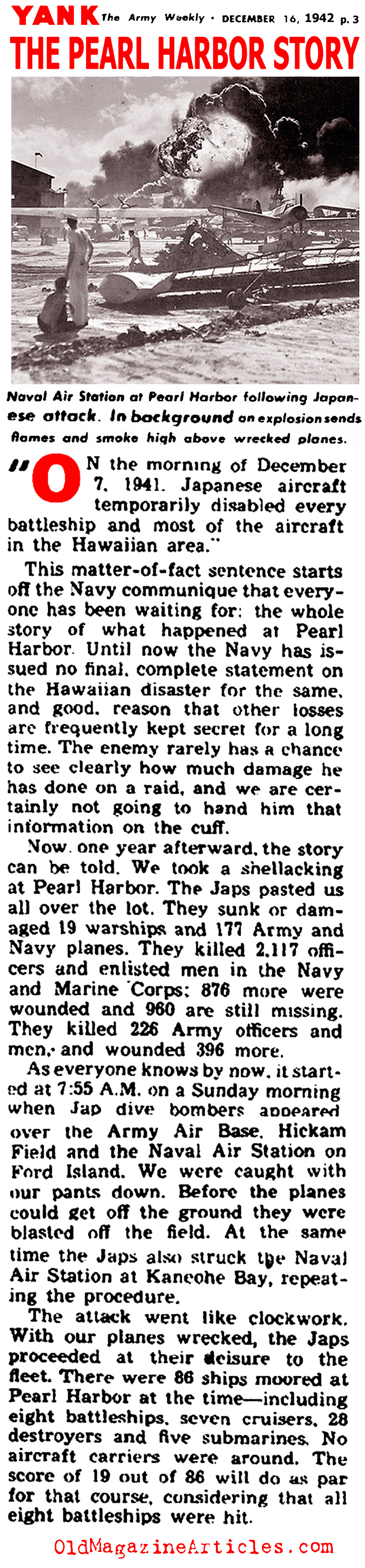 The Pearl Harbor Story (Yank Magazine, 1942)