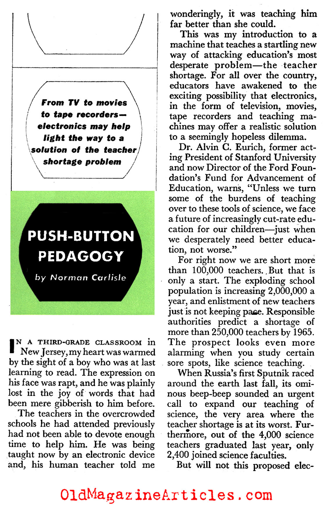 E-Learning in the Fifties (Pageant Magazine, 1958)