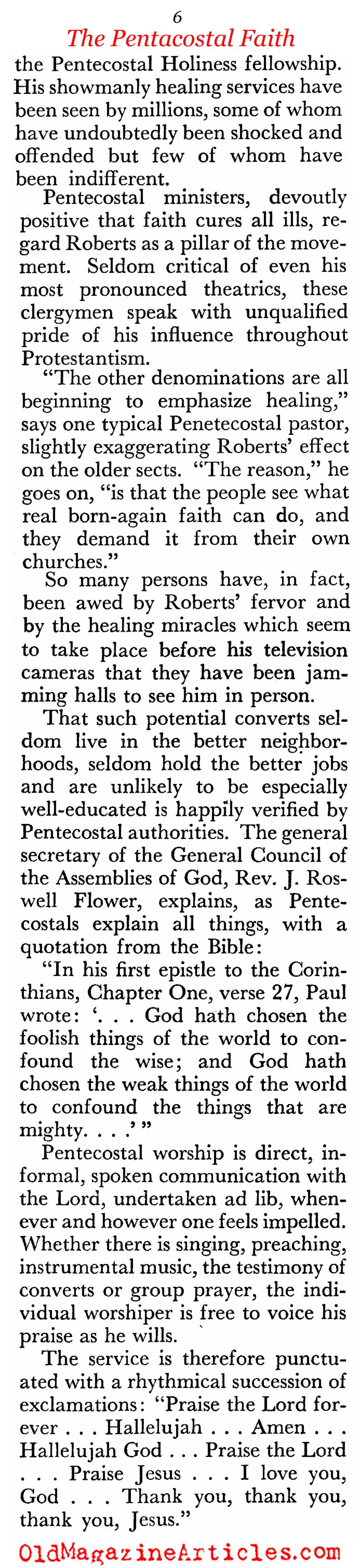 Assemblies of God (Coronet Magazine, 1958)