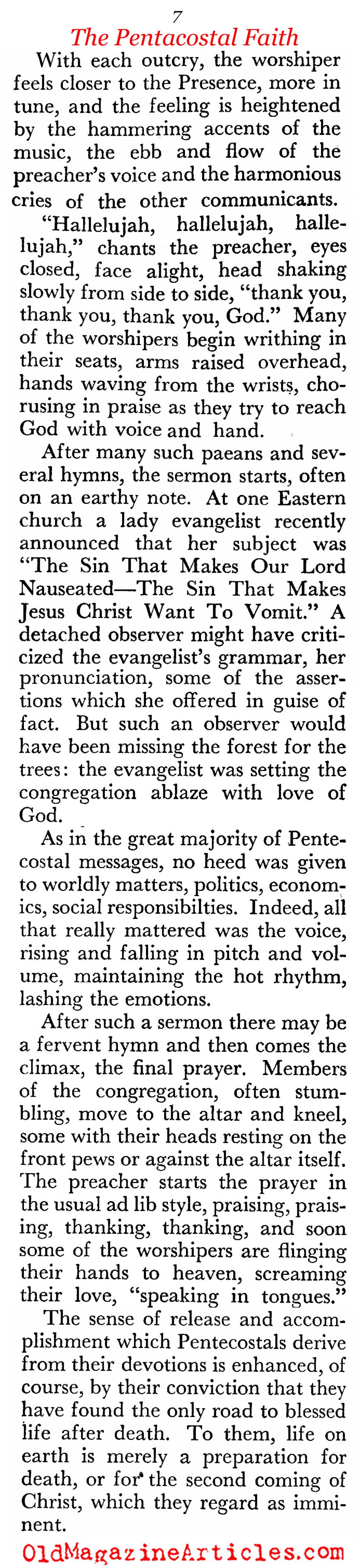 Assemblies of God (Coronet Magazine, 1958)