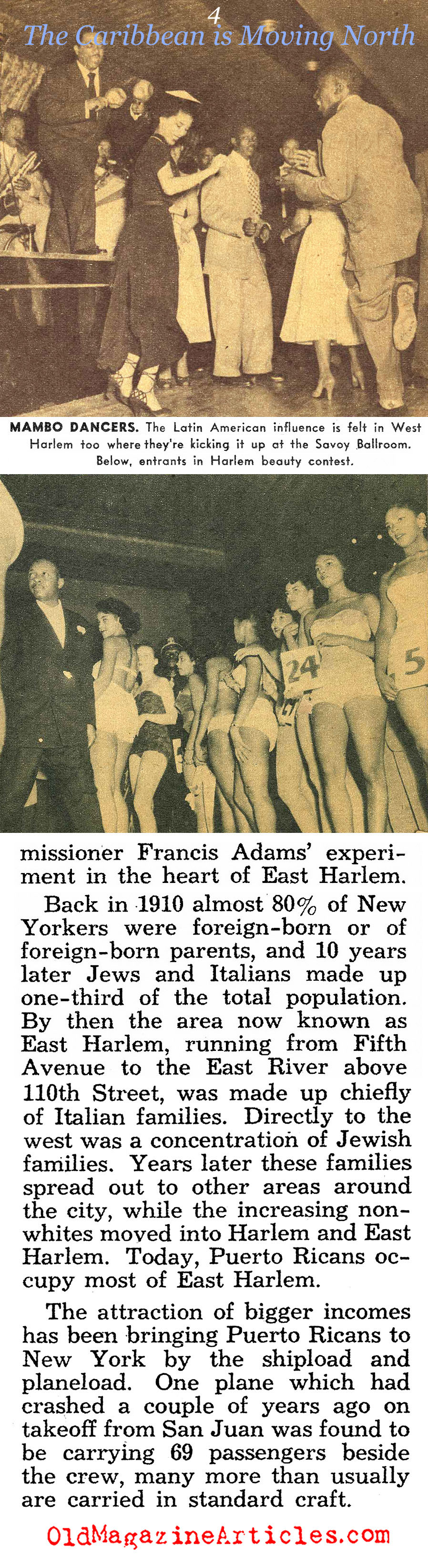 Puerto Ricans Arrive (Pic Magazine, 1955)