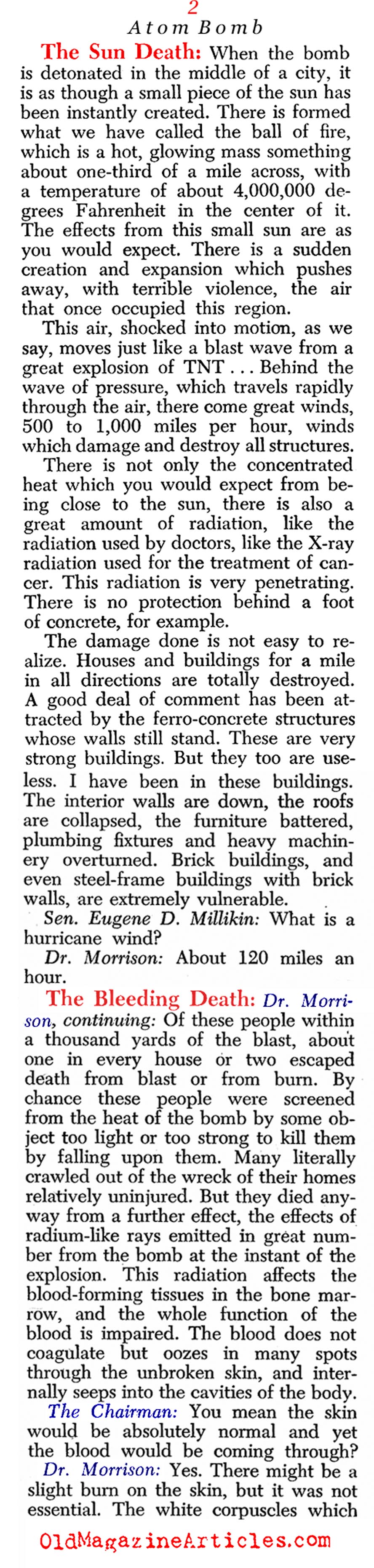 Black Lessons of the Bomb (Newsweek Magazine, 1945)