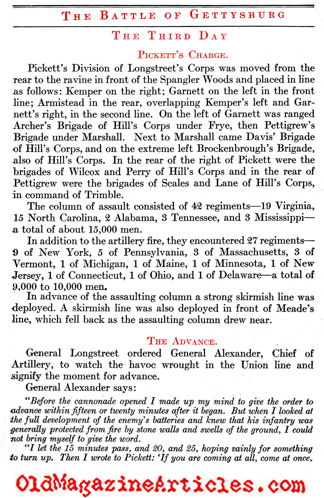 Picket's Charge (W.C. Storick, 1951)