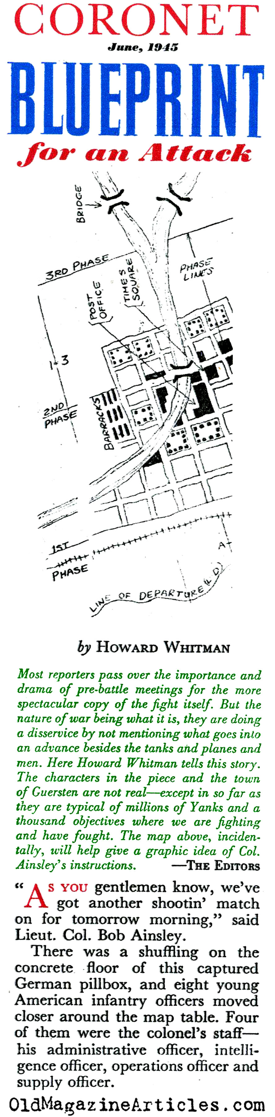 Planning an Assault (Coronet Magazine, 1045)