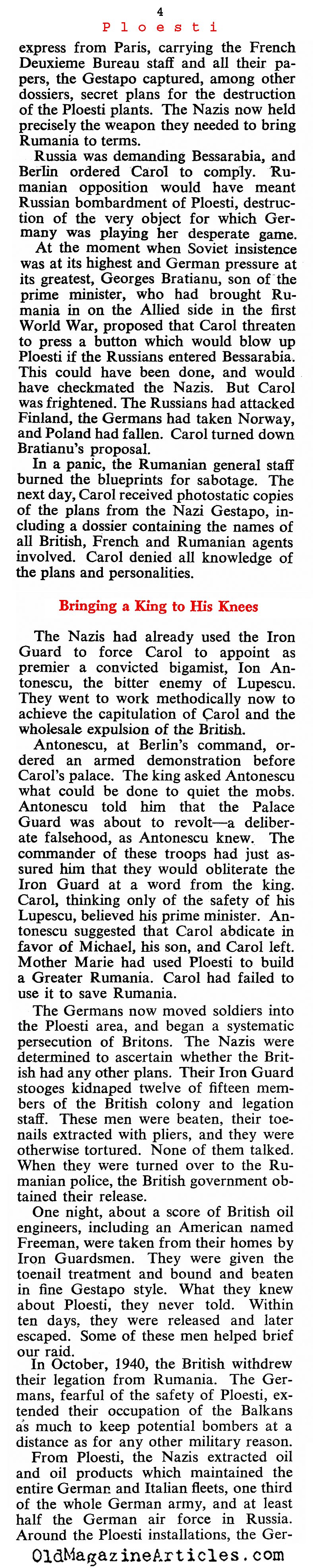 The Success of the Ploesti Raid (Collier's Magazine, 1943)