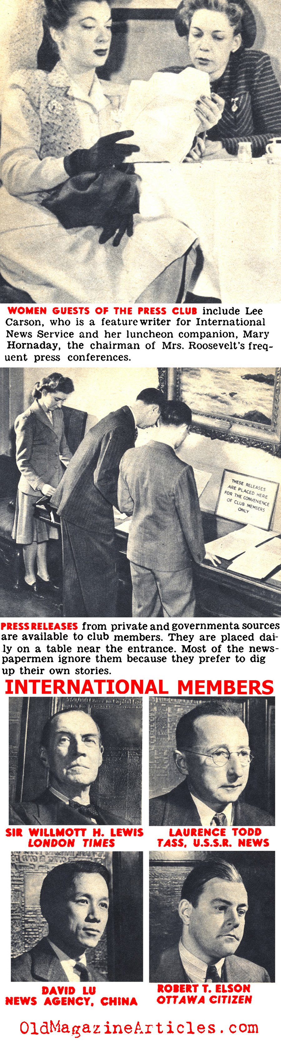 The National Press Club During the War (Click Magazine, 1943)