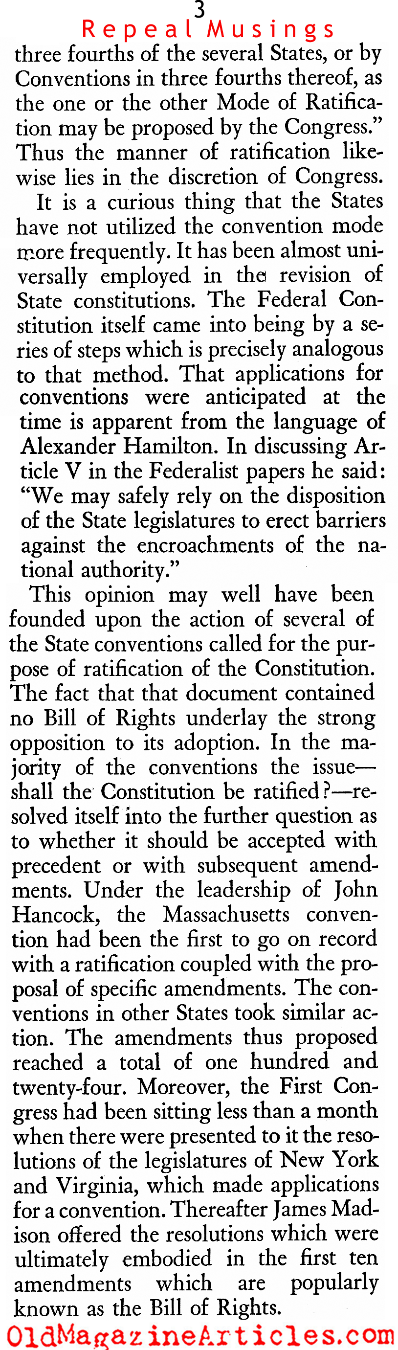 ''The Rising Tide of Prohibition Repeal (Scribner's Magazine, 1930)