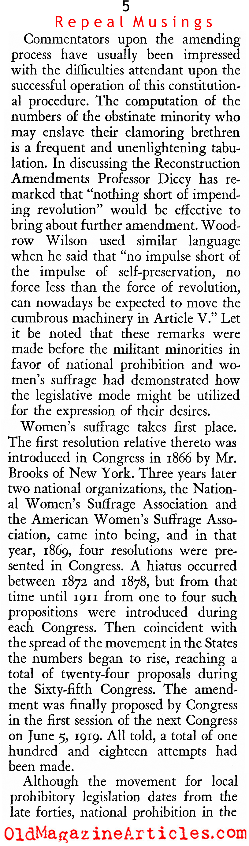 ''The Rising Tide of Prohibition Repeal (Scribner's Magazine, 1930)