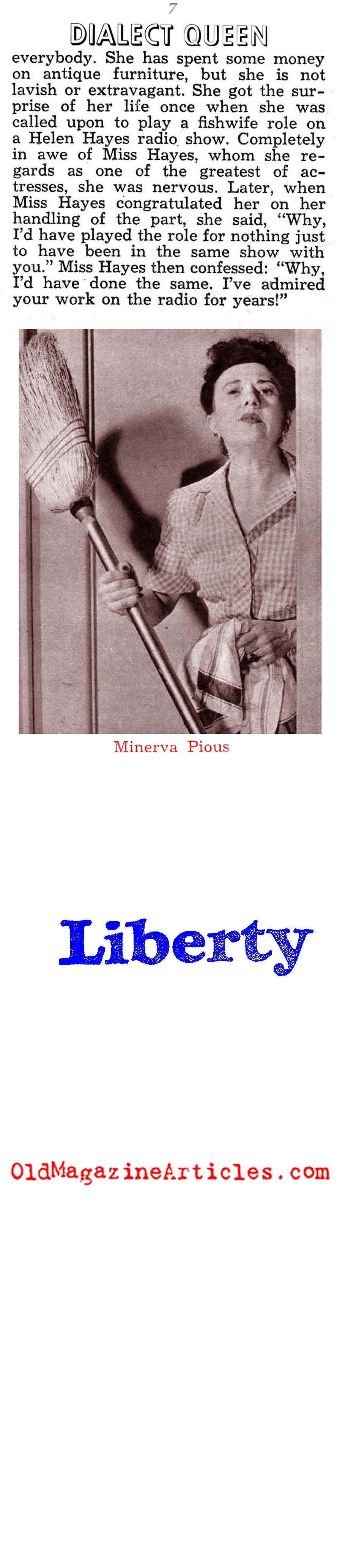 A Mighty Voice Talent (Liberty Magazine, 1943)