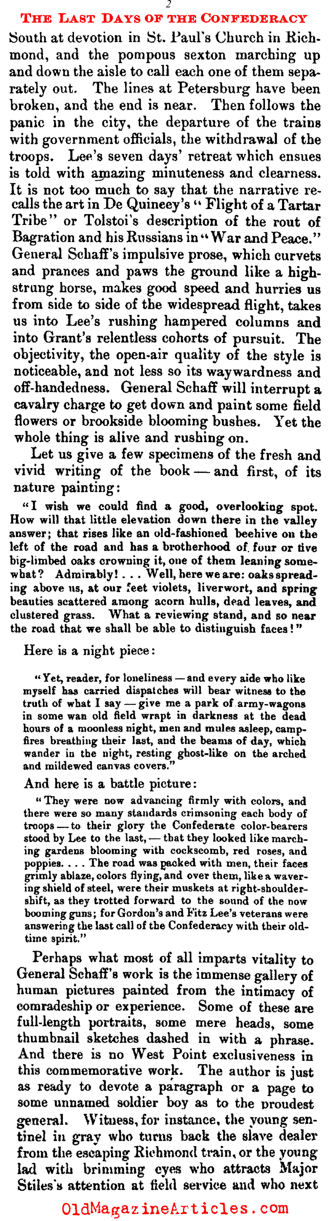 ''The Sunset of the Confederacy'' (The Dial Magazine, 1912)