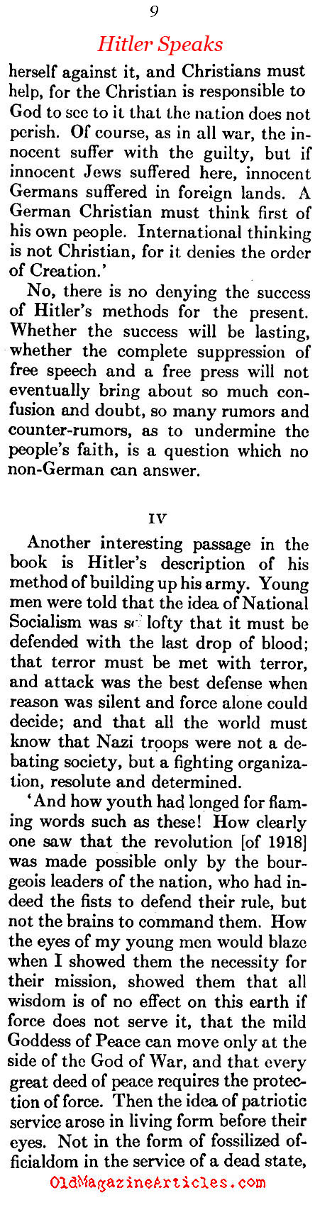 Hitler Gets a Bad Review (Atlantic Monthly, 1933)