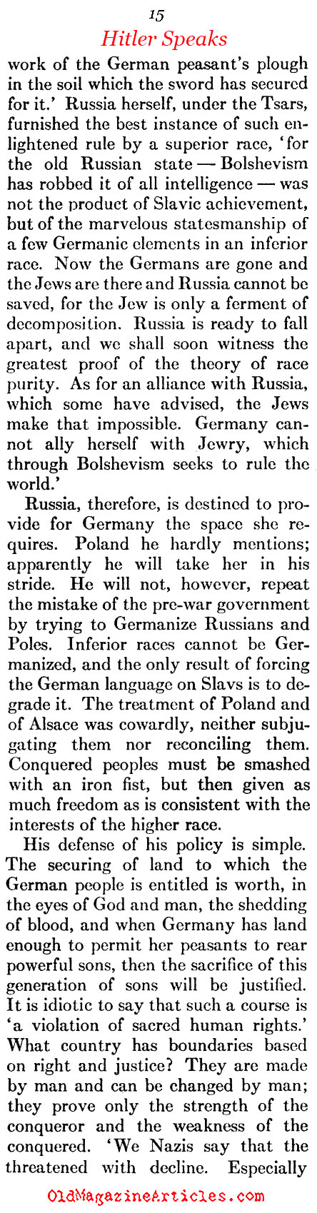 Hitler Gets a Bad Review (Atlantic Monthly, 1933)