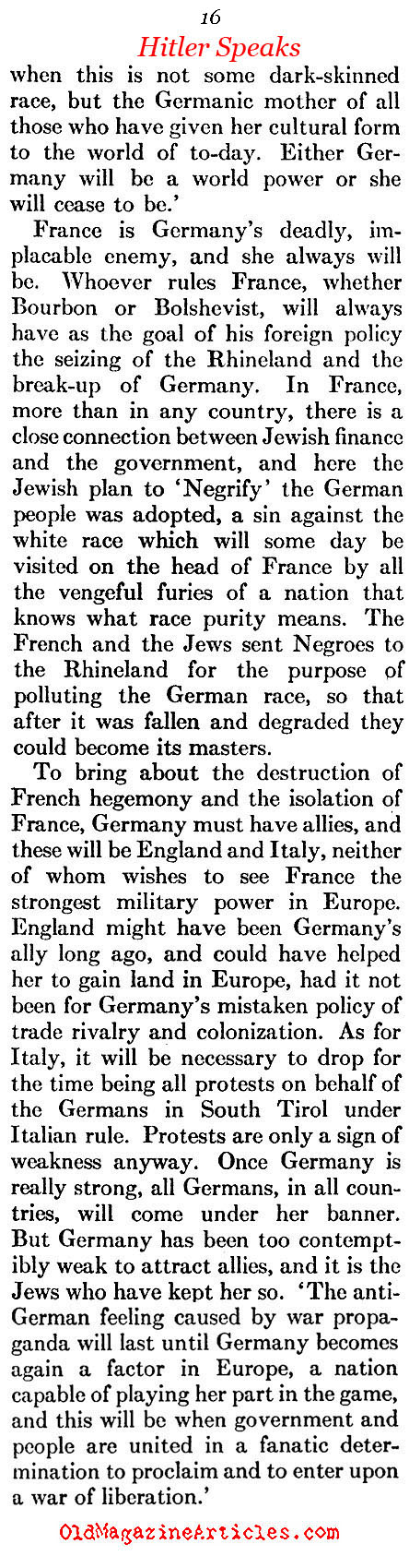 Hitler Gets a Bad Review (Atlantic Monthly, 1933)