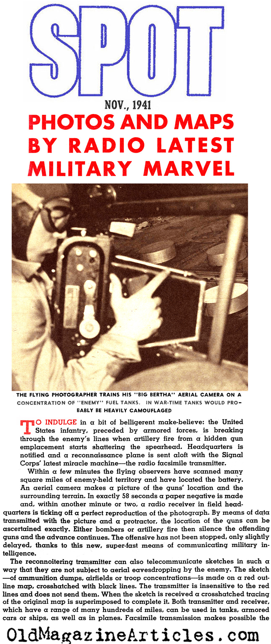 The Radio Facsimile Transmitter (Spot Magazine, 1941)