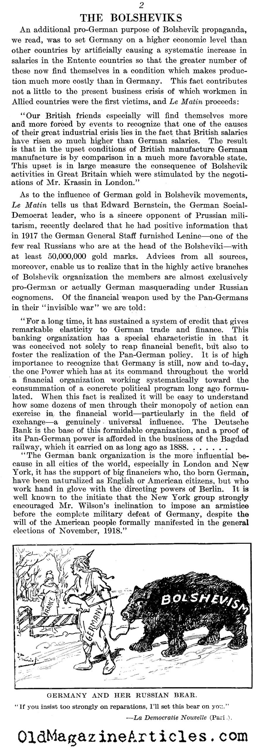 Communists in Germany (Literary Digest, 1921)