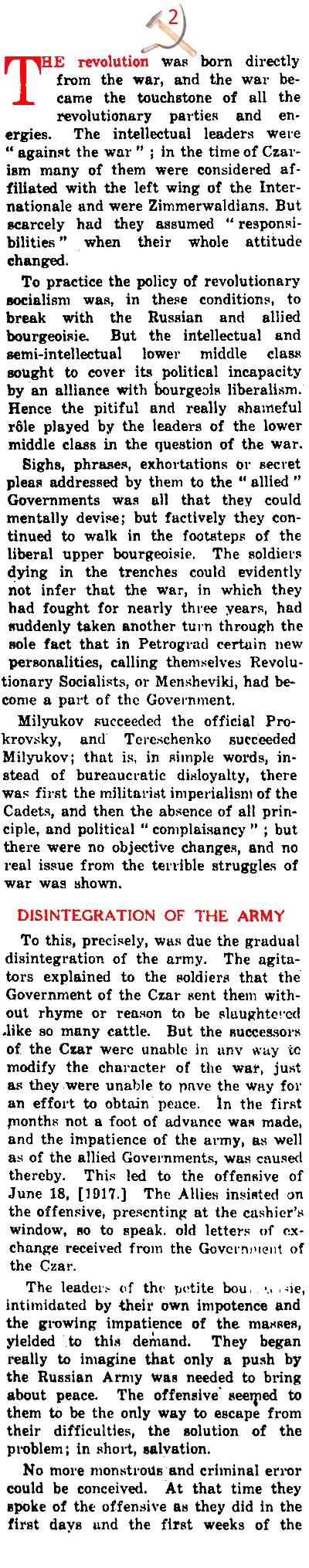 ''How We Made the October Revolution'' (New York Times, 1919)