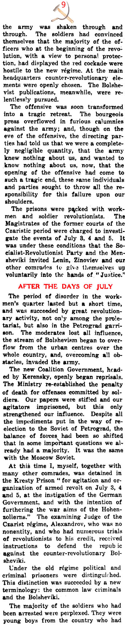 ''How We Made the October Revolution'' (New York Times, 1919)