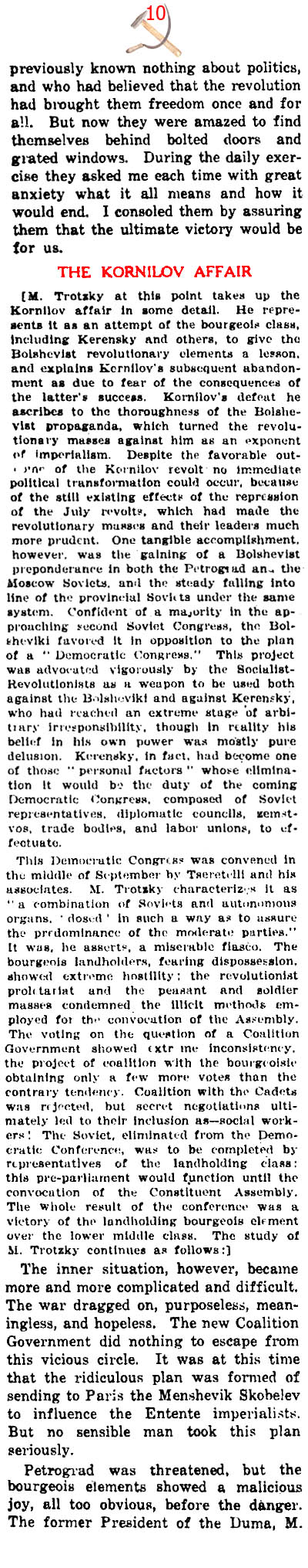 ''How We Made the October Revolution'' (New York Times, 1919)