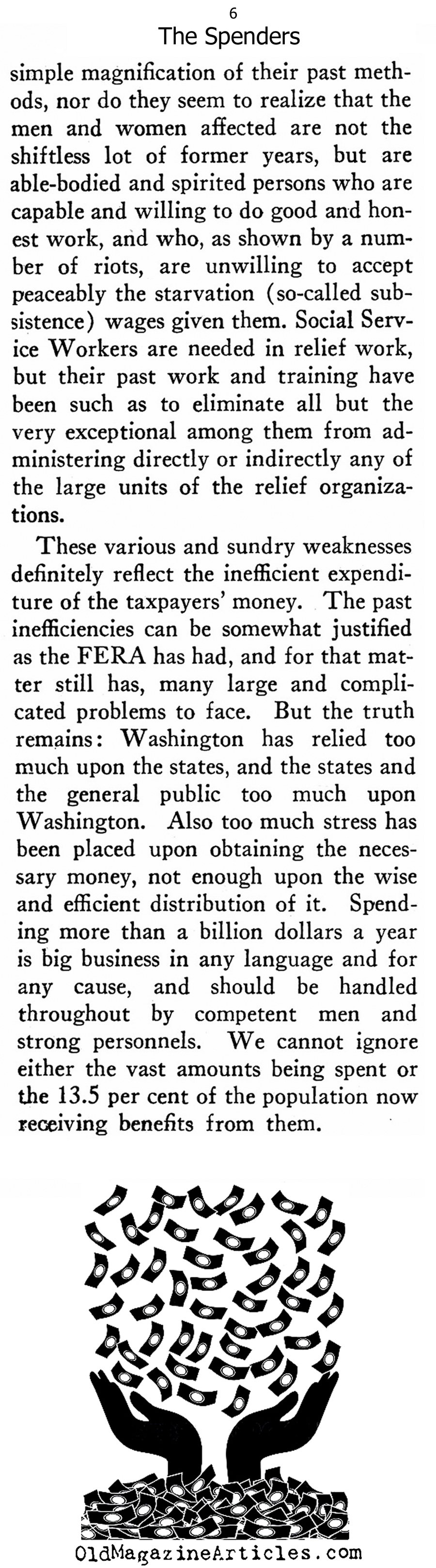 The Big Spenders in Washington (New Outlook Magazine, 1934)