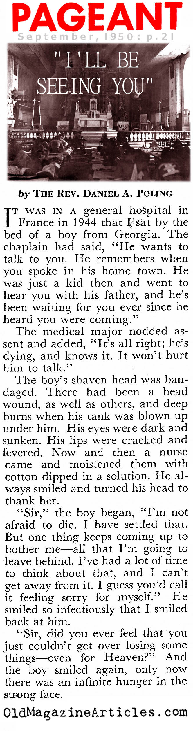 The Dying Soldier (Pageant Magazine, 1950)