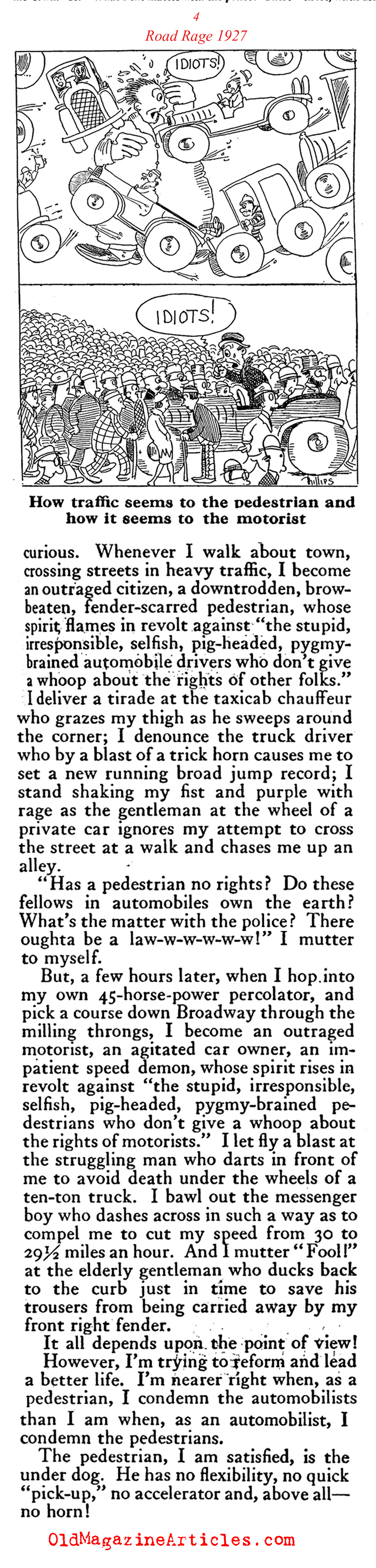 1920s Road Rage (The American Magazine, 1927)