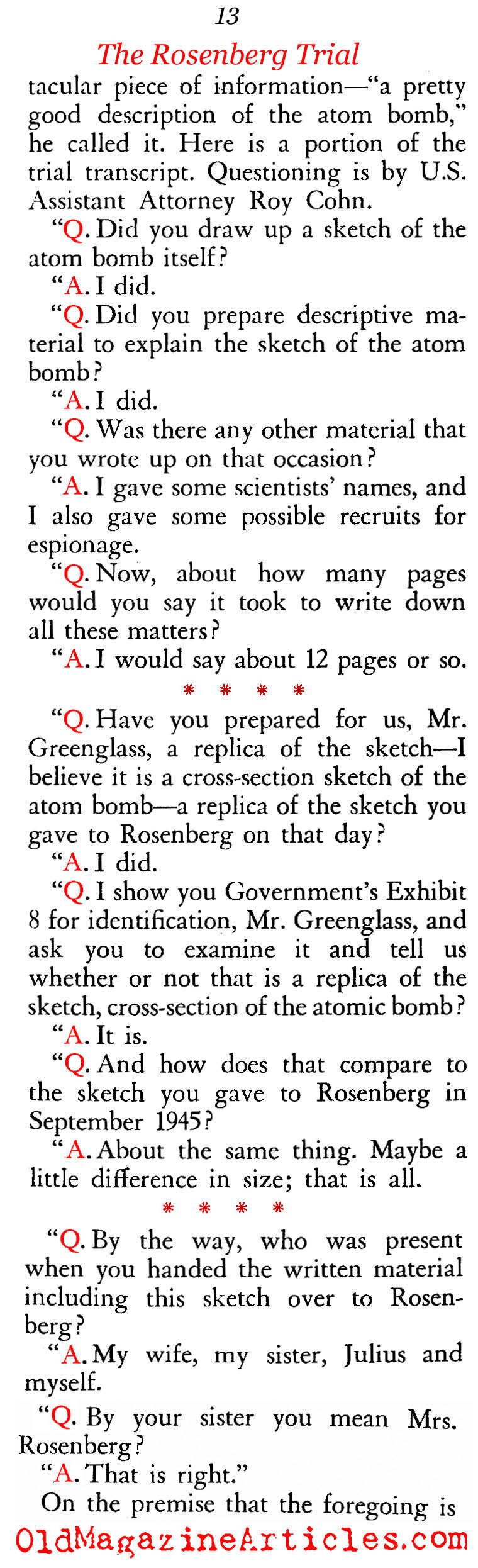 A Second Look At The Rosenberg Trial (American Opinion, 1966, 1967)