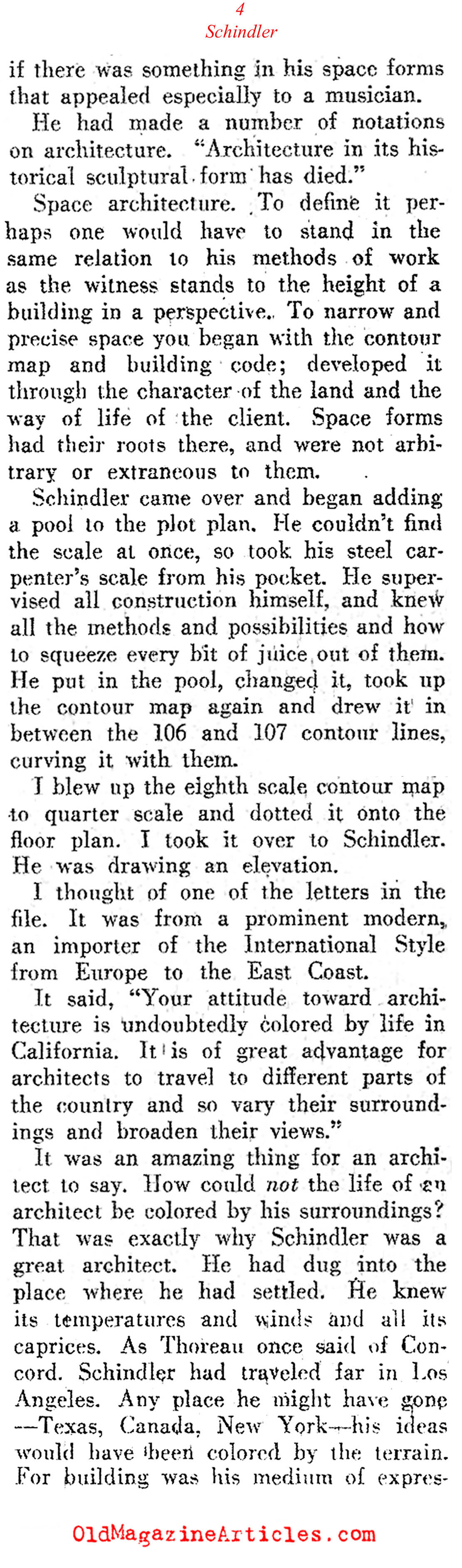 Architect Rudolf Schindler (Direction Magazine, 1945)