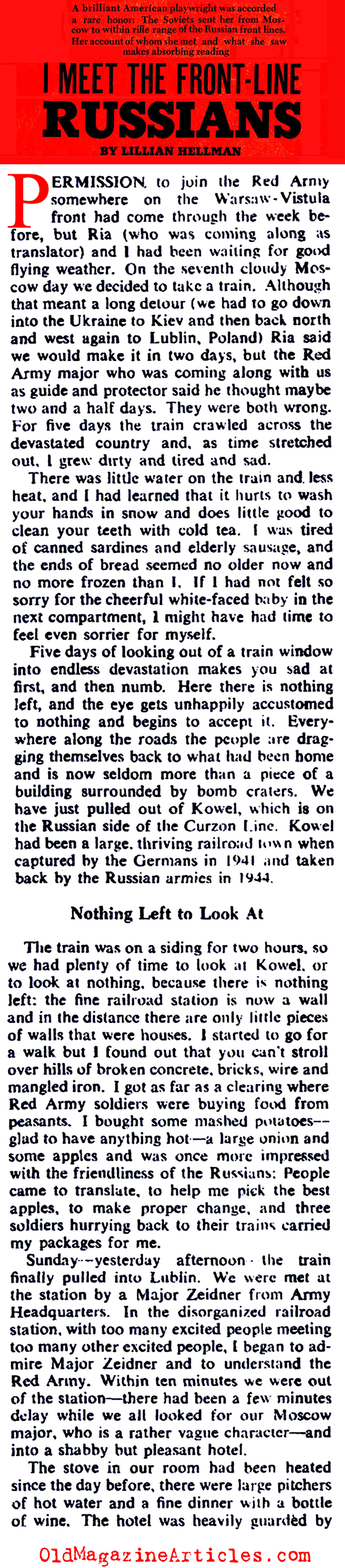 An Observer on the Russian Front (Collier's Magazine, 1945)