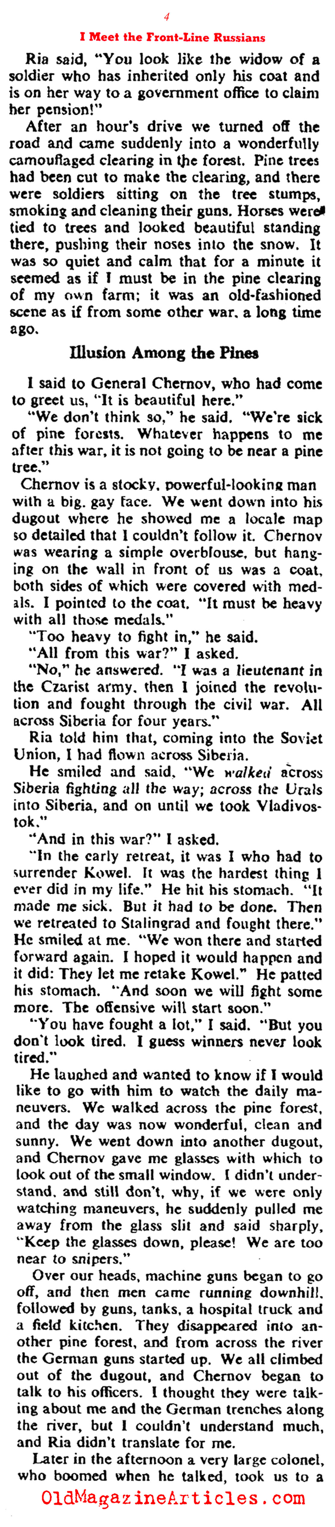 An Observer on the Russian Front (Collier's Magazine, 1945)