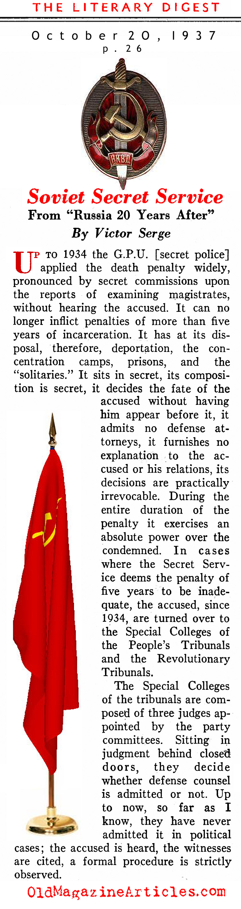 The Police State (Literary Digest, 1937)