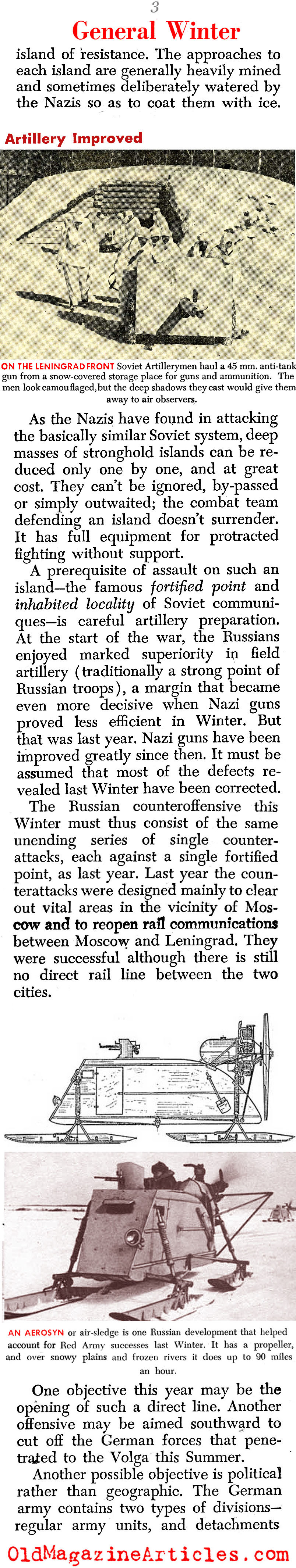 Fighting in Winter (PM Tabloid, 1942)
