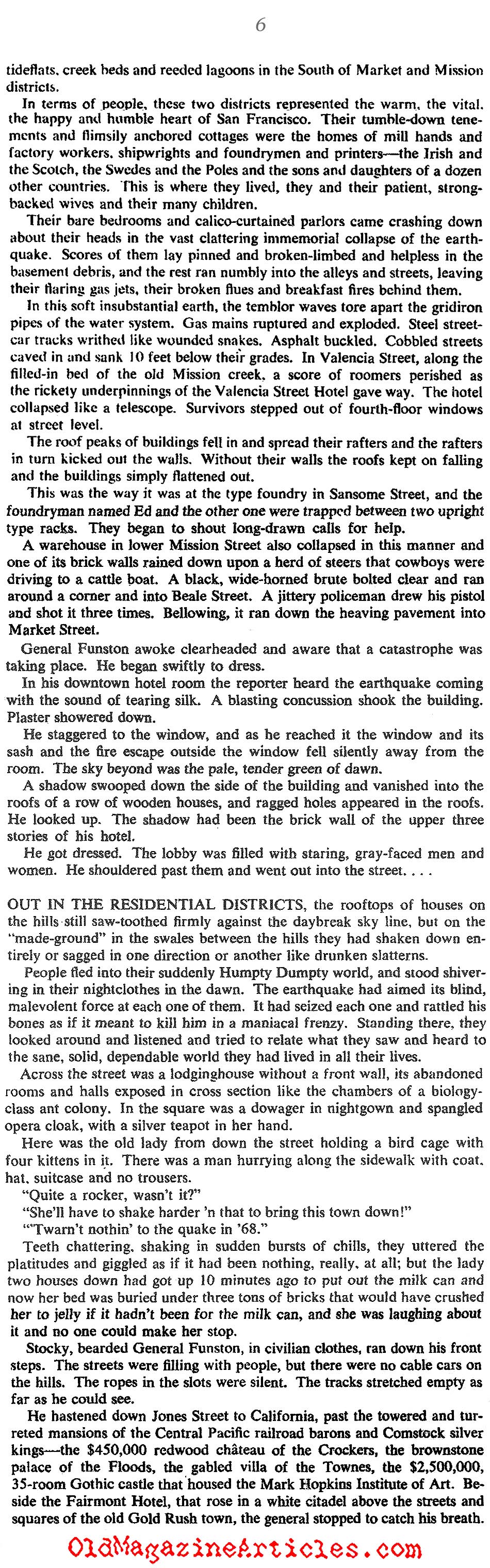 San Francisco: 1906 (Collier's Magazine, 1956)