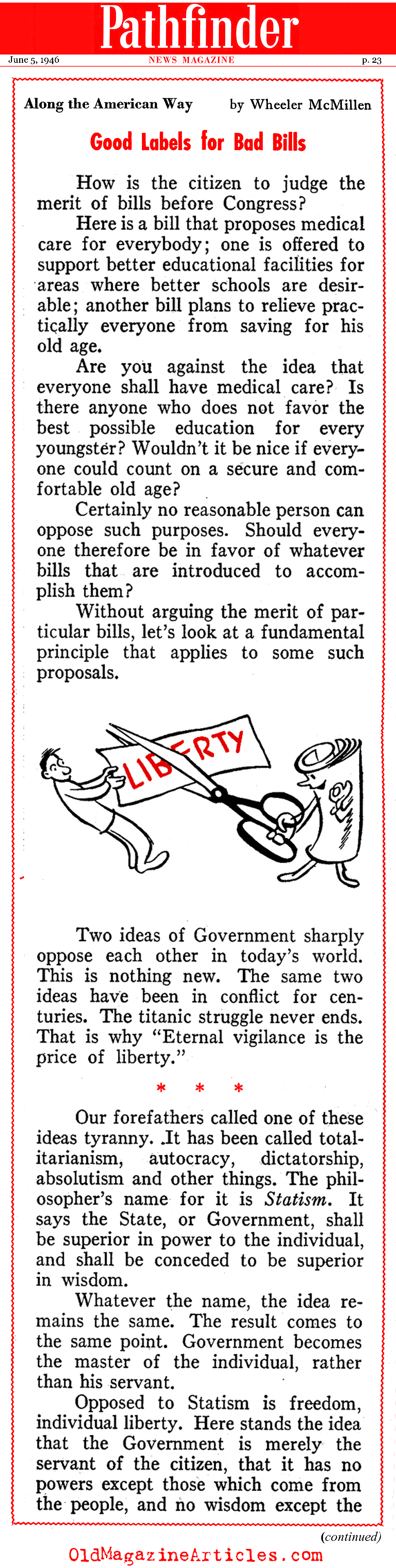 Statism (Pathfinder Magazine, 1946)