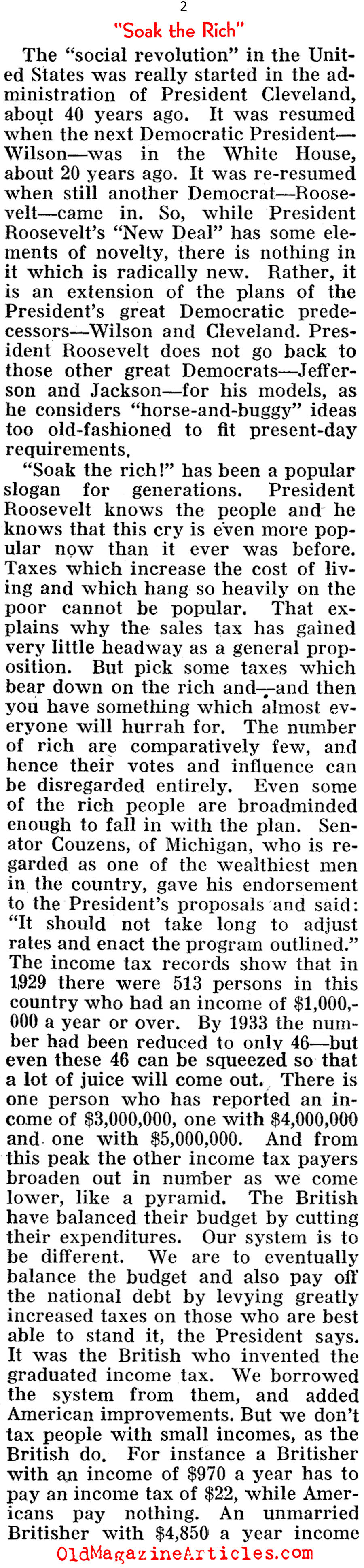 ''Soak the Rich'' (Pathfinder Magazine, 1935)