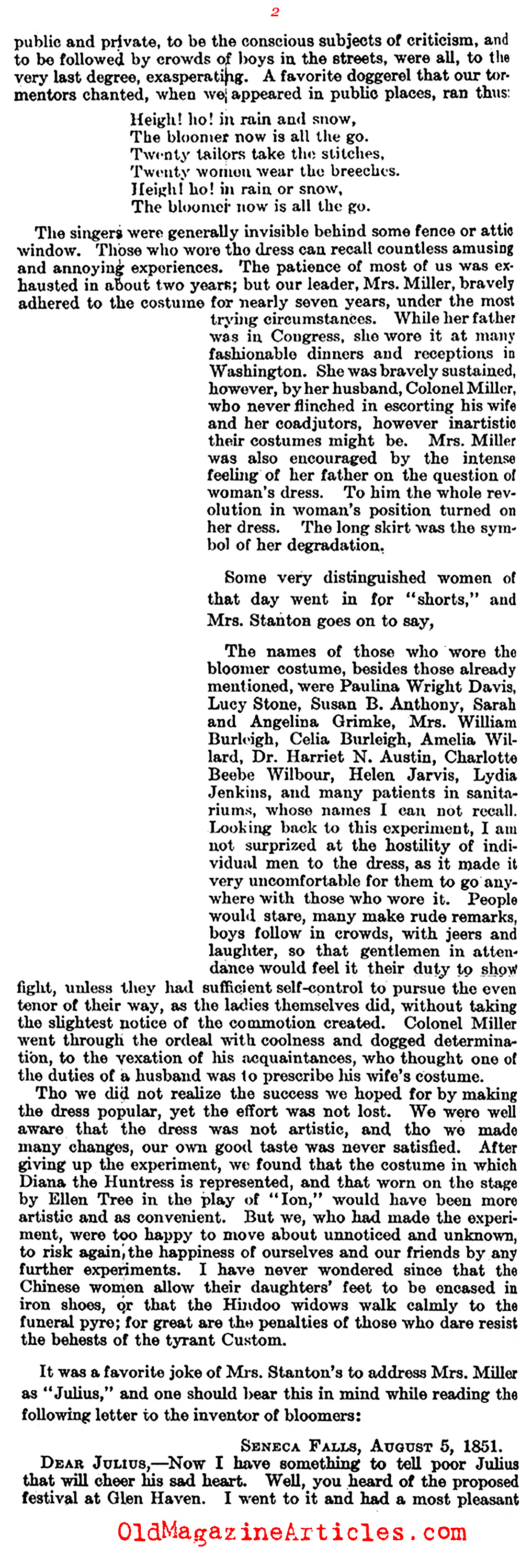  Elizabeth Cady Stanton and Amelia Bloomer (Literary Digest, 1922)