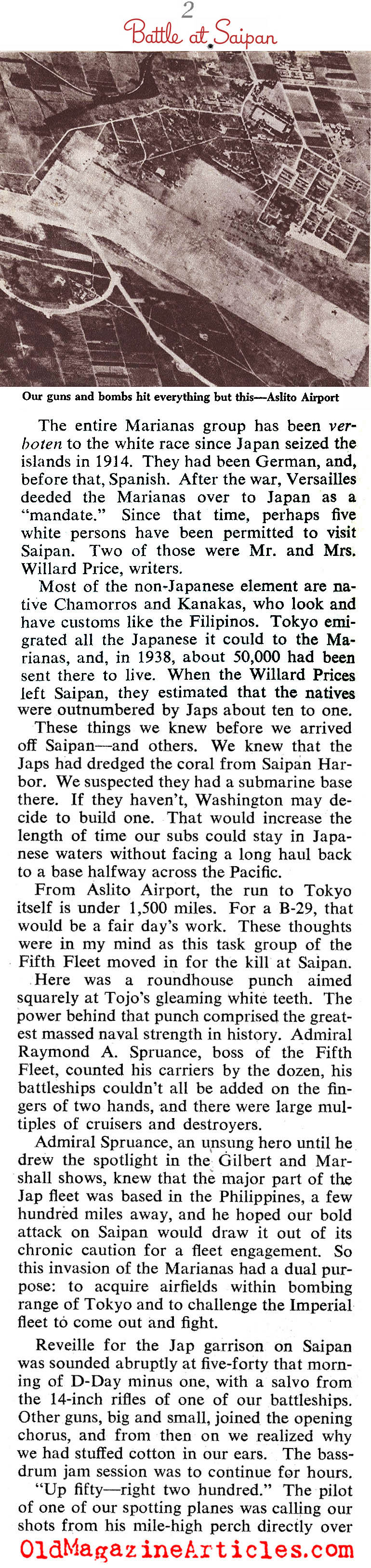 The American Invasion of Saipan (The American Magazine, 1944)