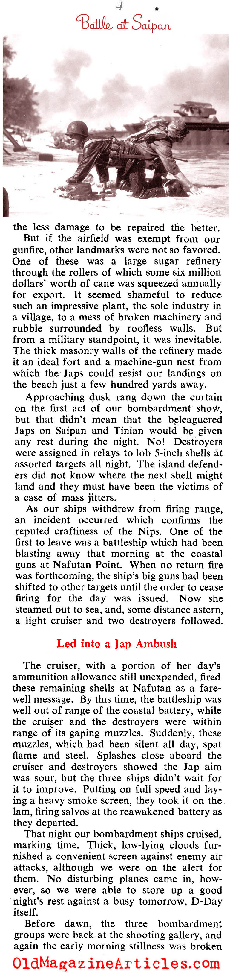 The American Invasion of Saipan (The American Magazine, 1944)