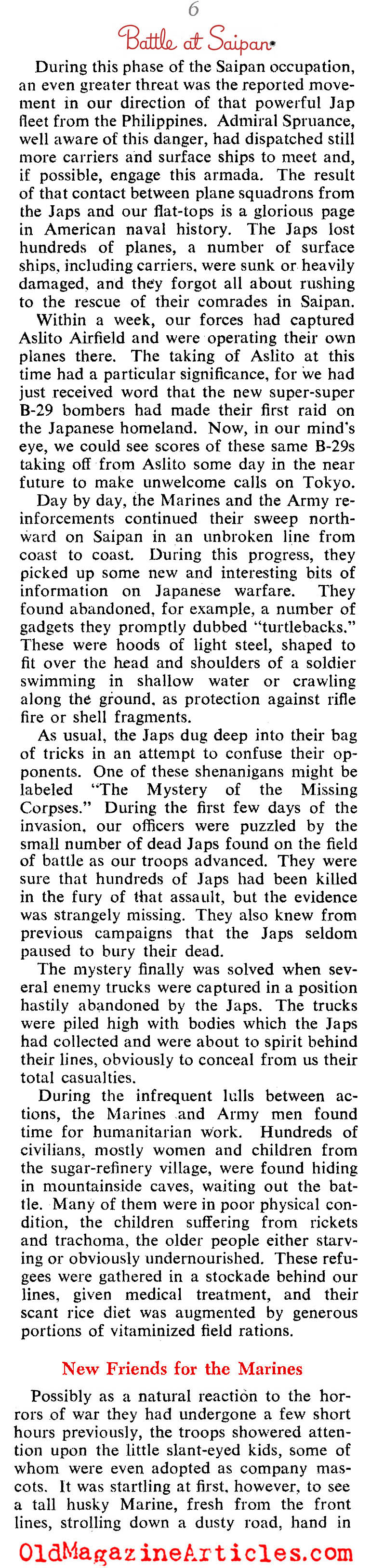 The American Invasion of Saipan (The American Magazine, 1944)